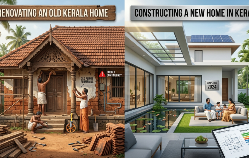 Renovating Old House vs. Constructing New Home in Kerala