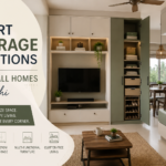 Smart storage solutions for small homes in Kochi with custom storage cabinets, multifunctional furniture, and innovative interior design ideas to maximize space efficiently.