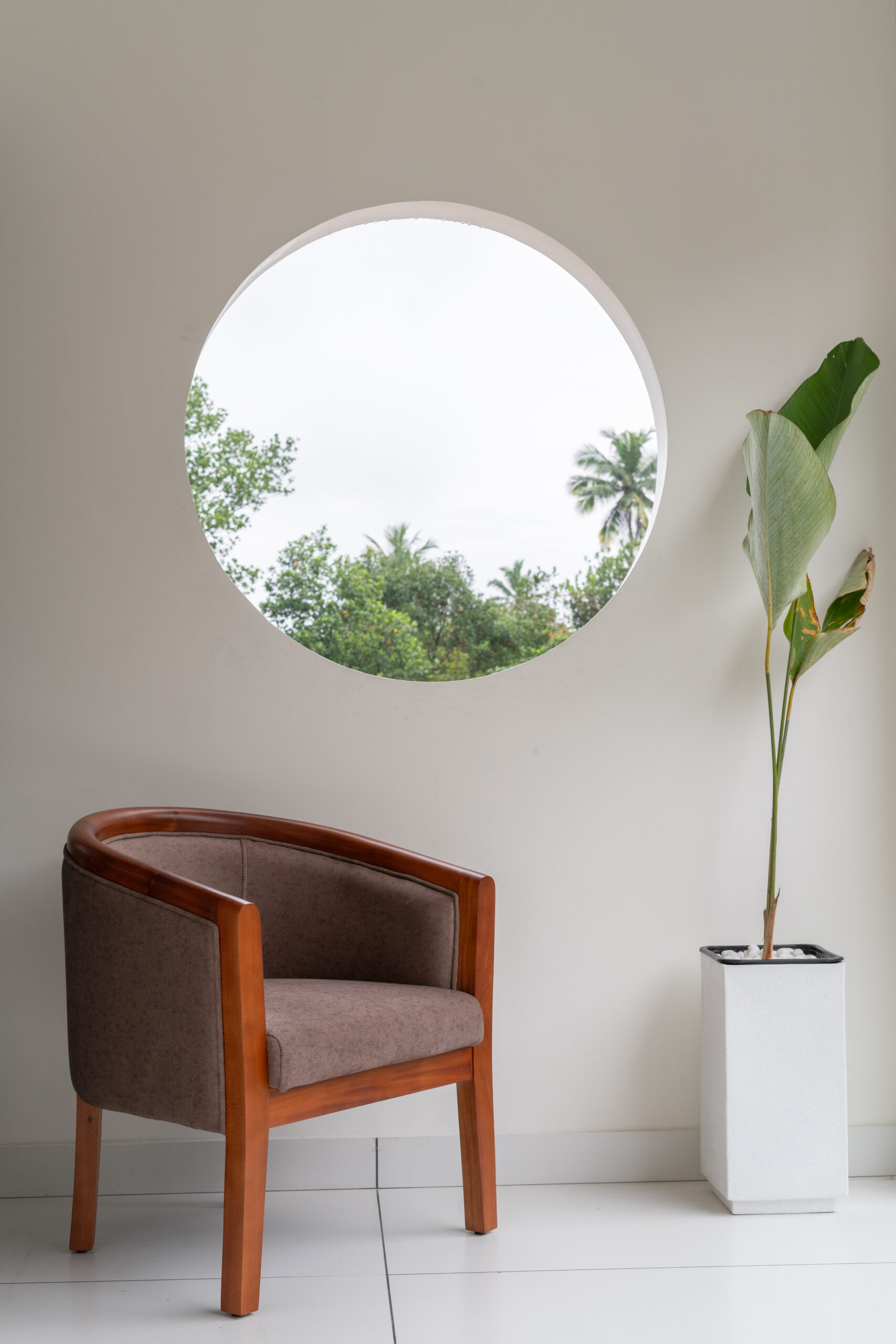 Contemporary interior design idea for living room in Kakkanad Kochi by Atlas Interiors