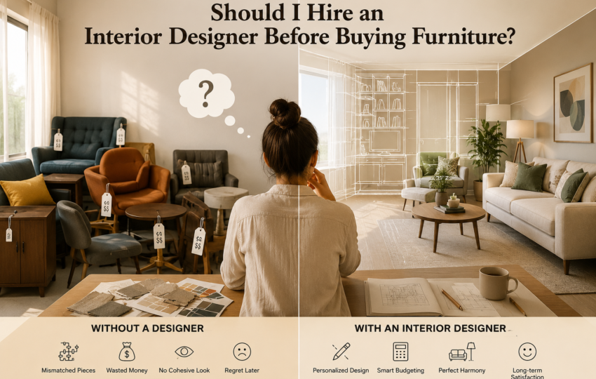 Should I Hire an Interior Designer Before Buying Furniture?
